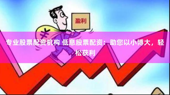 专业股票配资机构 低息股票配资：助您以小博大，轻松获利