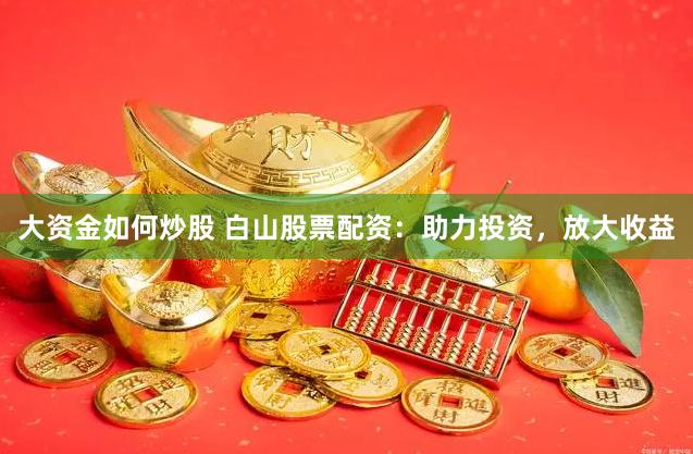 大资金如何炒股 白山股票配资：助力投资，放大收益